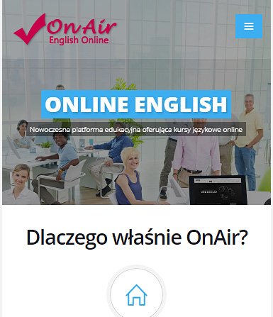 Strona internetowa dla szkoły językowej
